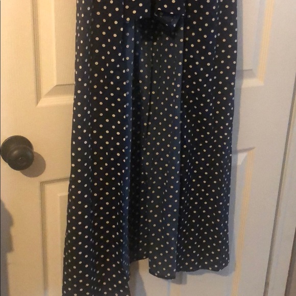 Blue and White Romper with flowing skirt - Picture 3 of 4